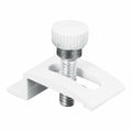 8 Pack Prime-Line T 8725 1/4 In. White Aluminum Storm Door Panel Clip