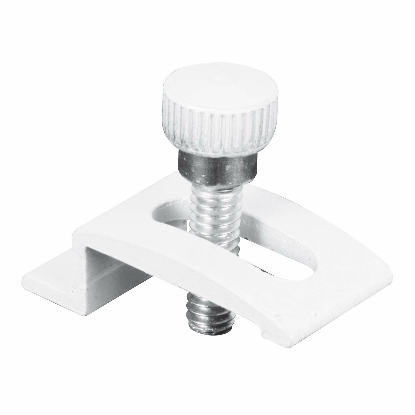 8 Pack Prime-Line T 8725 1/4 In. White Aluminum Storm Door Panel Clip