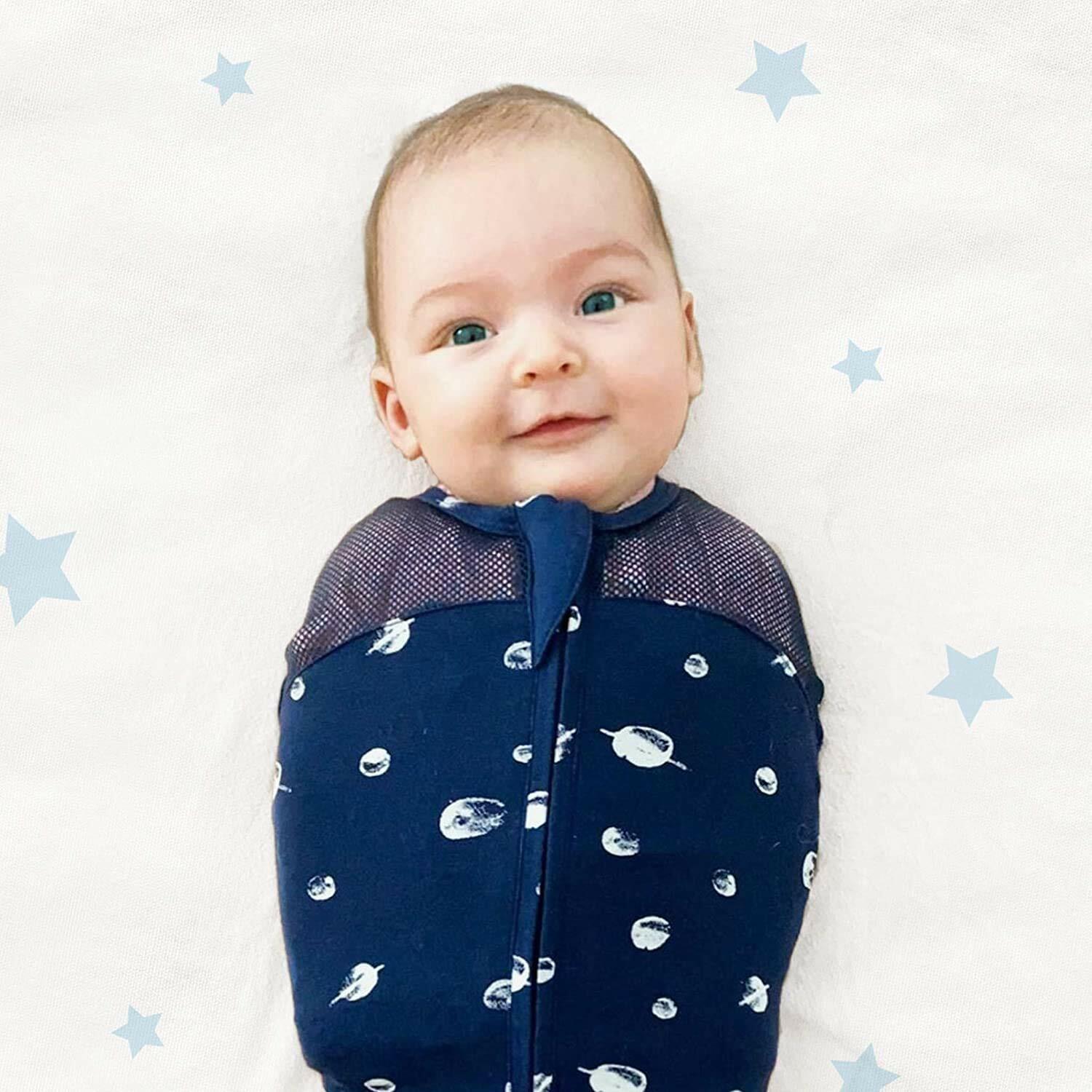 Happiest Baby Sleepea 5-Second Swaddle - small 100% Organic Cotton Baby Swaddle