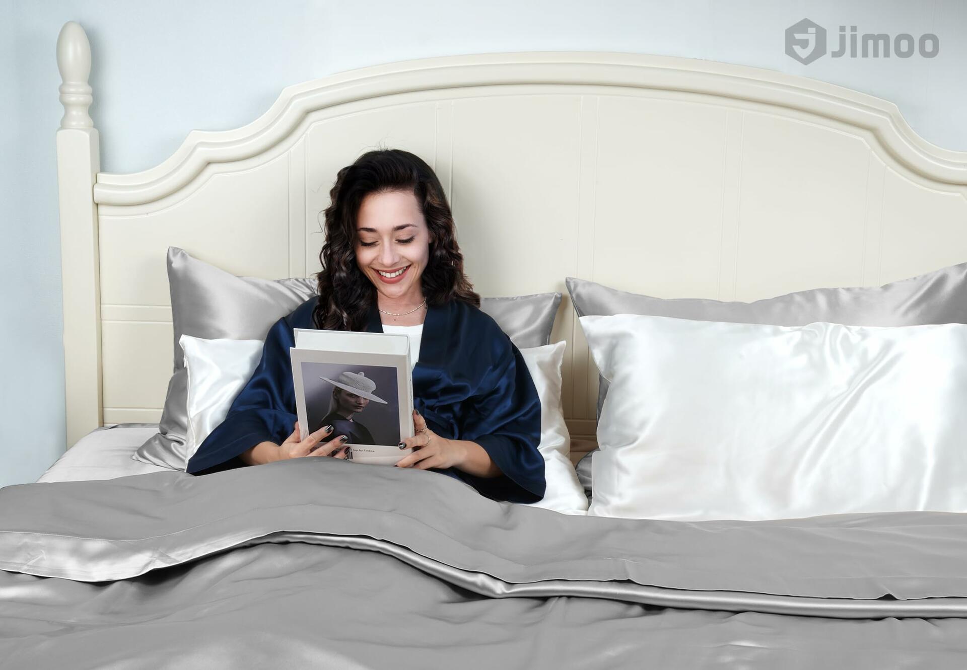 2 Pack 100% Mulberry Silk Pillowcase for Hair and Skin, 22 Momme Pure Natural