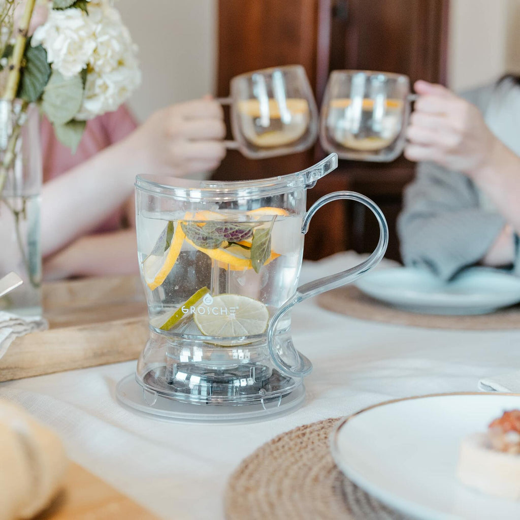 GROSCHE Aberdeen Tea Infuser Teapot & Smart Tea Maker - BPA-Free, Drip-Free