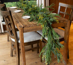 9ft Handmade Christmas Garland,Artificial Cypress Cedar Pine Needles Greenery