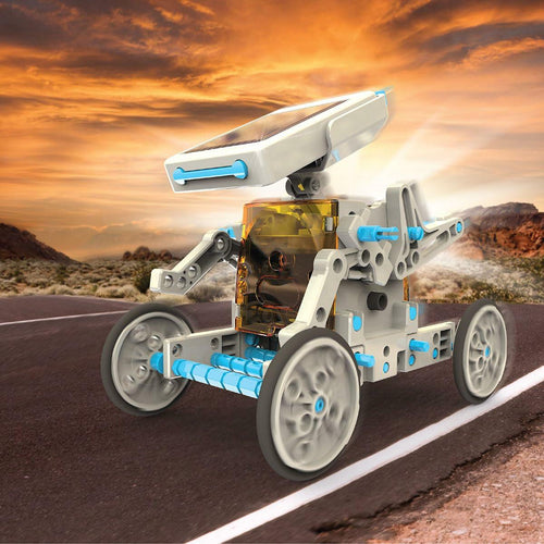 Discovery #Mindblown STEM 12-in-1 Solar Robot Creation 197-Piece Kit with