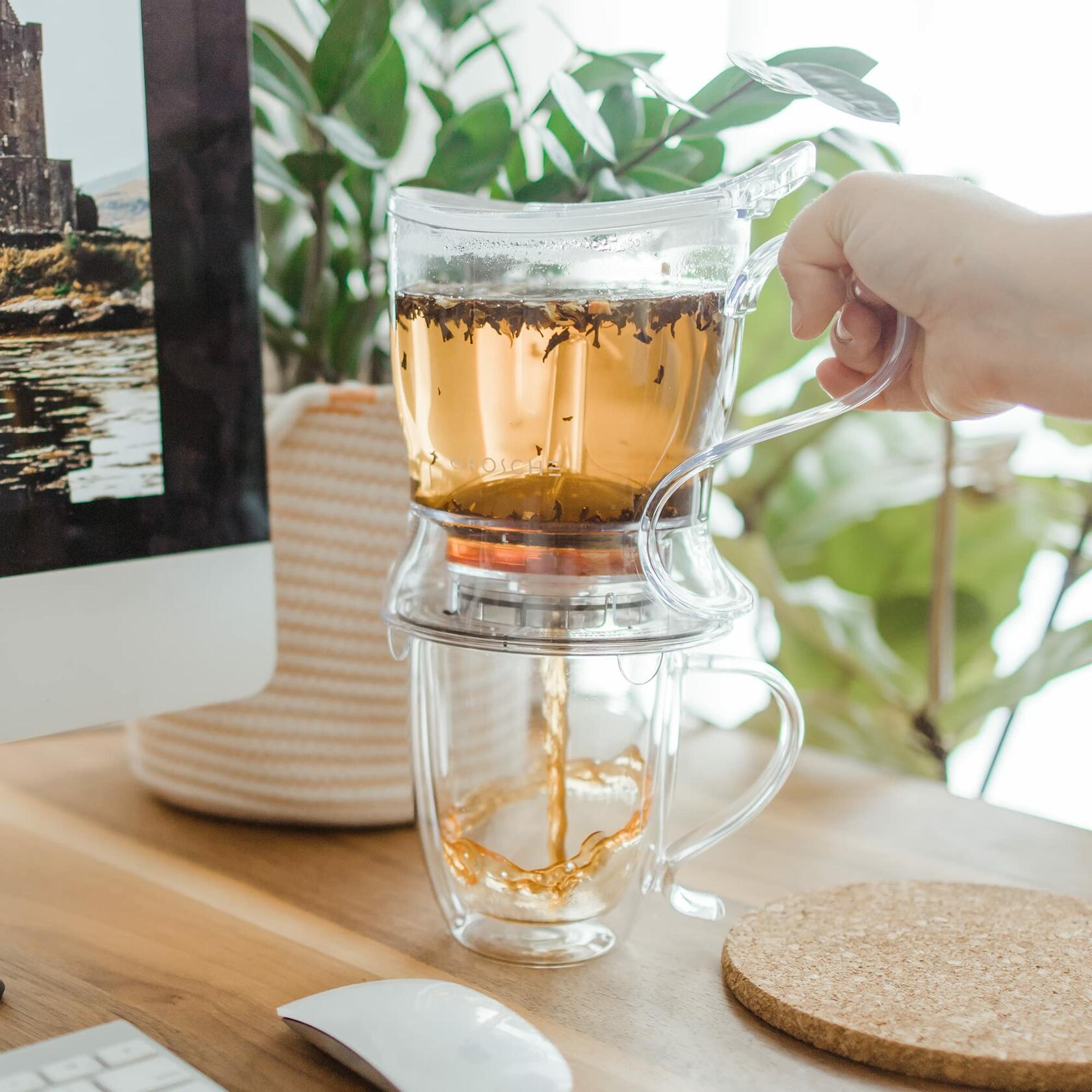 GROSCHE Aberdeen Tea Infuser Teapot & Smart Tea Maker - BPA-Free, Drip-Free