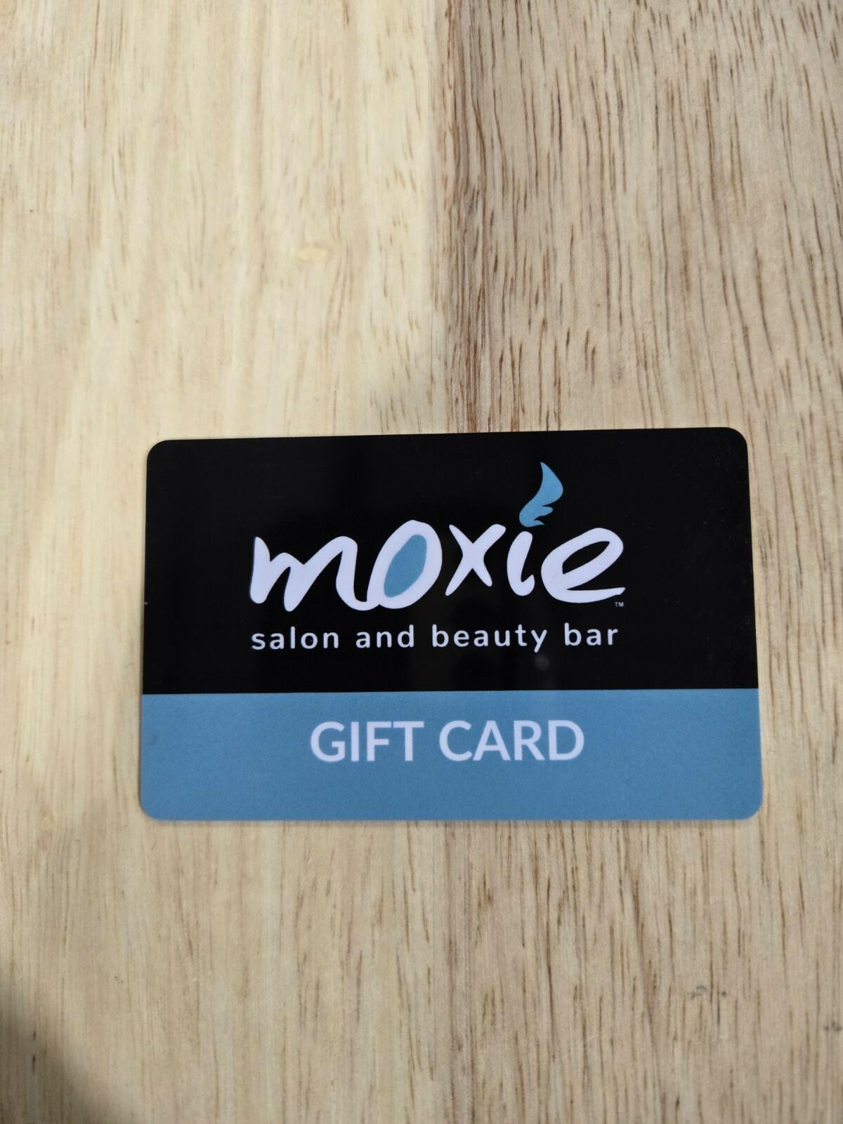 50$ Gift Card To Moxie Salon And Beauty Bar Physical Card