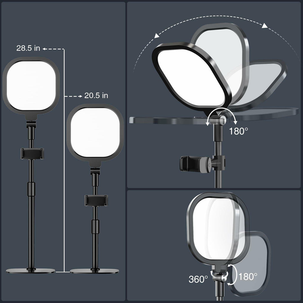 Zoom Lighting for Computer, Adjustable Desk Lighting for Video Calls, 30 Light