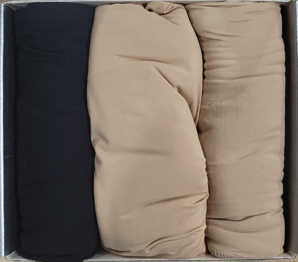 3 Pack 1 Black-2 Beige, XL AIRCUTE Washable Women Urine Incontinence Underwear