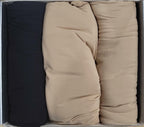 3 Pack 1 Black-2 Beige, XL AIRCUTE Washable Women Urine Incontinence Underwear
