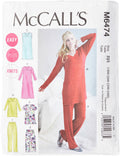 McCall's Patterns M6474 Misses'/Women's Top, Tunic, Gowns and Pants, Size RR