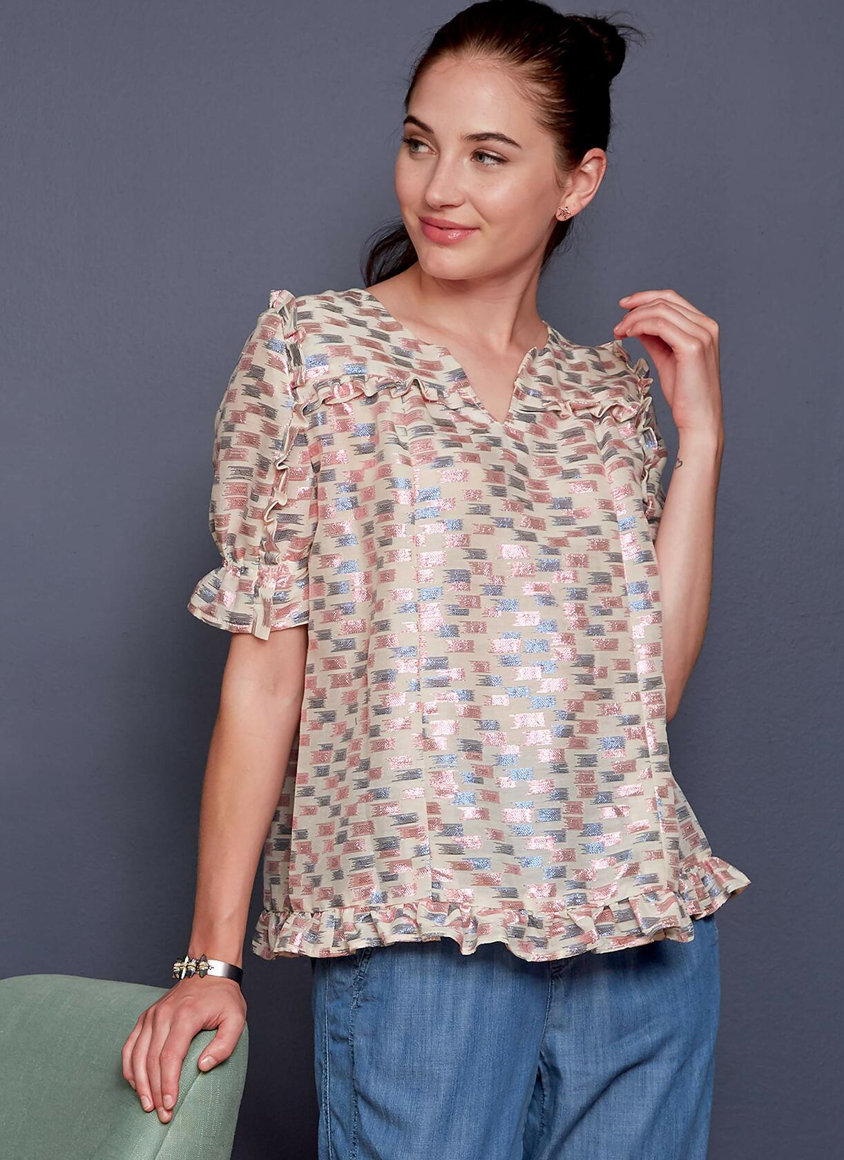 McCall's Sewing Pattern Misses' Tops Size 6-8-10-12-14, Various Colours