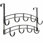 LYNK Professional® Home™ Over The Door Hooks - 9 Hook Over The Door Hanger -
