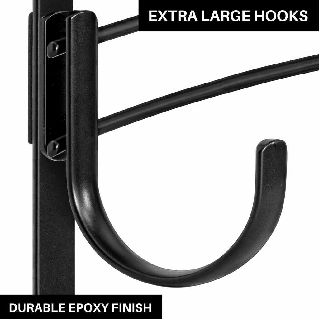 LYNK Professional® Home™ Over The Door Hooks - 9 Hook Over The Door Hanger -