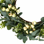 JINGHONG Eucalyptus Wreaths for Front Door 20 Inch Green Home Decor for Wall