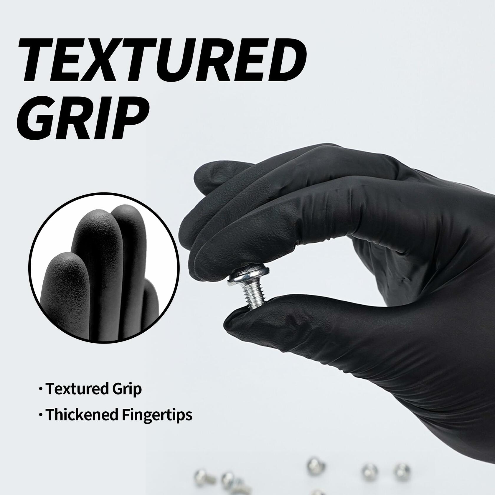 10 Packs Basic Disposable Medical Synmax Vinyl Exam Gloves- 4 mil Safty Glove
