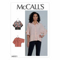 McCall's M8001ZZ Easy to Sew Women's Loose Fitting Button-Up Blouse Sewing