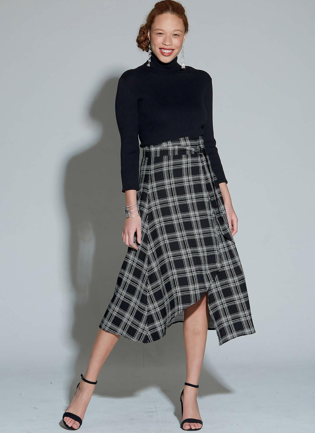 McCall's M7813A5 Women's Shin Length Wrap Skirt Sewing Patterns, Sizes 6-14