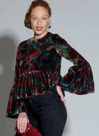 McCall Pattern Company McCall's Women's Flared Cuff Blouse Sewing Patterns,