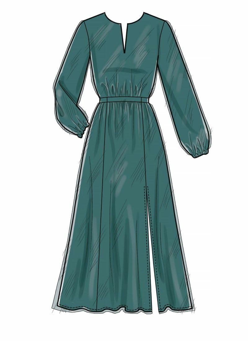 McCall Pattern Company McCall's Women's Loose-Fitting Long Sleeve Dress, 14-22
