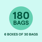 6 Packs of 30 count Seventh Generation 13 Gallon Extra Strong Tall Kitchen Trash