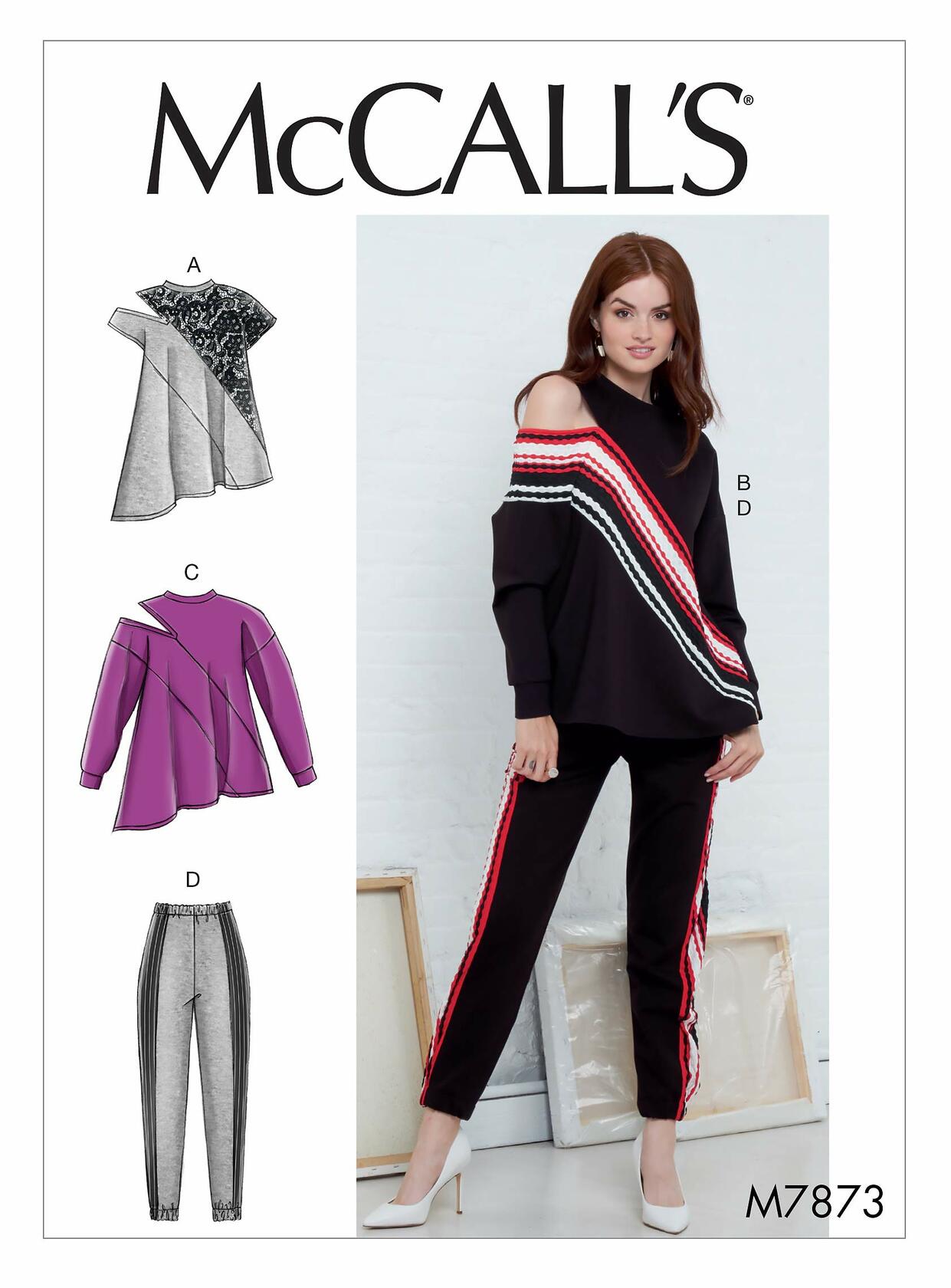 McCall's Patterns McCall's Women's Open Shoulder Shirt and Calf Length Pants,