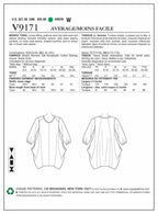 Vogue Patterns V9171 Misses' Side-Drape Tunic, Y (X-Small-Small-Medium)