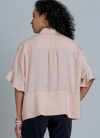 McCall's M8001ZZ Easy to Sew Women's Loose Fitting Button-Up Blouse Sewing