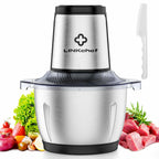 LINKChef Food Processor Small, 6 Cup Food Chopper with Container, 1.5L 250W