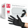 10 Packs Basic Disposable Medical Synmax Vinyl Exam Gloves- 4 mil Safty Glove