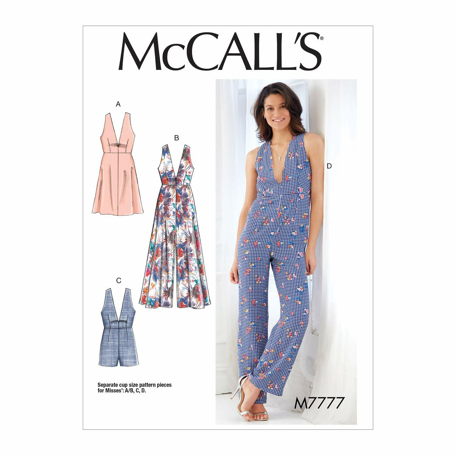 McCall's Patterns M7777 Sewing Pattern, A5 (6-8-10-12-14), Multicolor