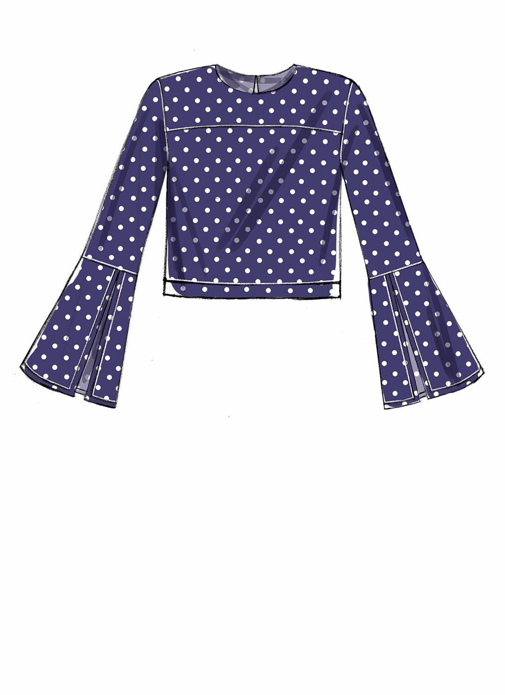 McCall Pattern Company McCall's Women's Flared Cuff Blouse Sewing Patterns,