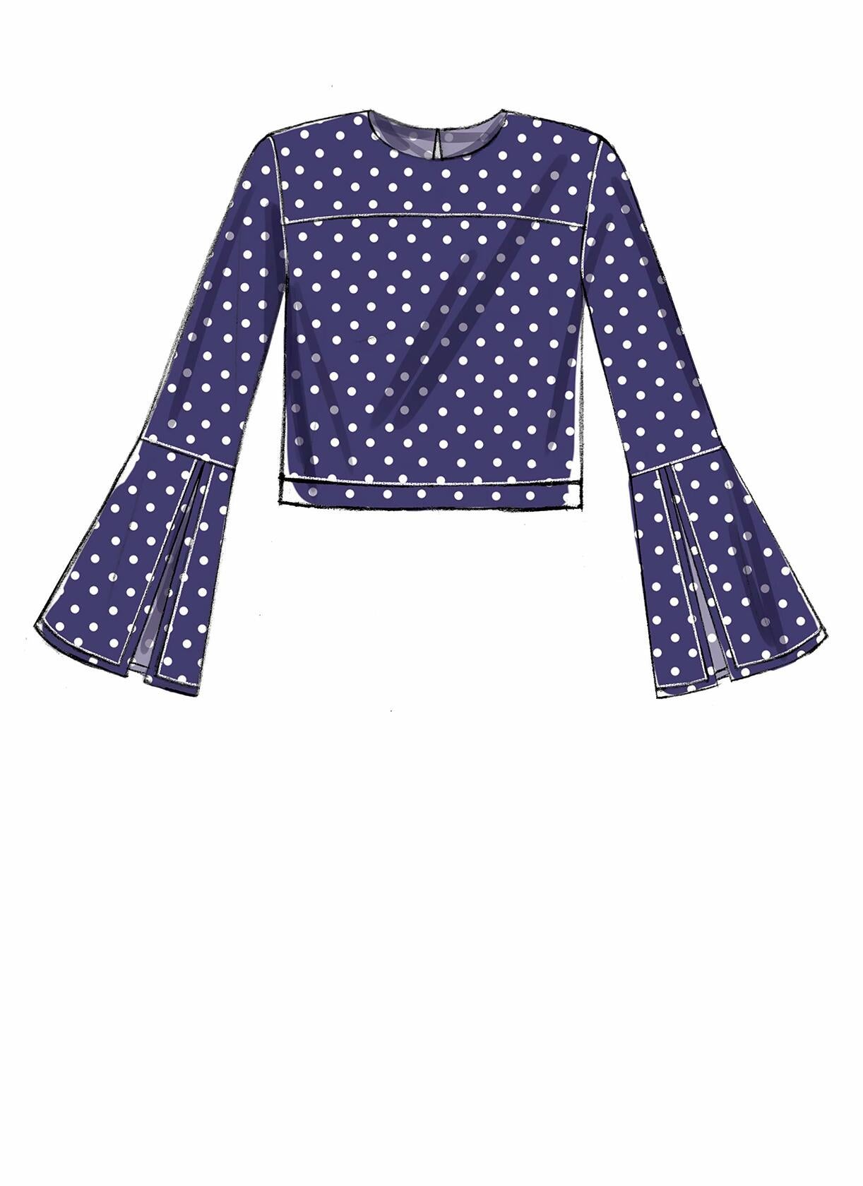 McCall Pattern Company McCall's Women's Flared Cuff Blouse Sewing Patterns,