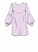 McCall Pattern Company McCall's Women's Flared Sleeve Pullover Dress Sewing
