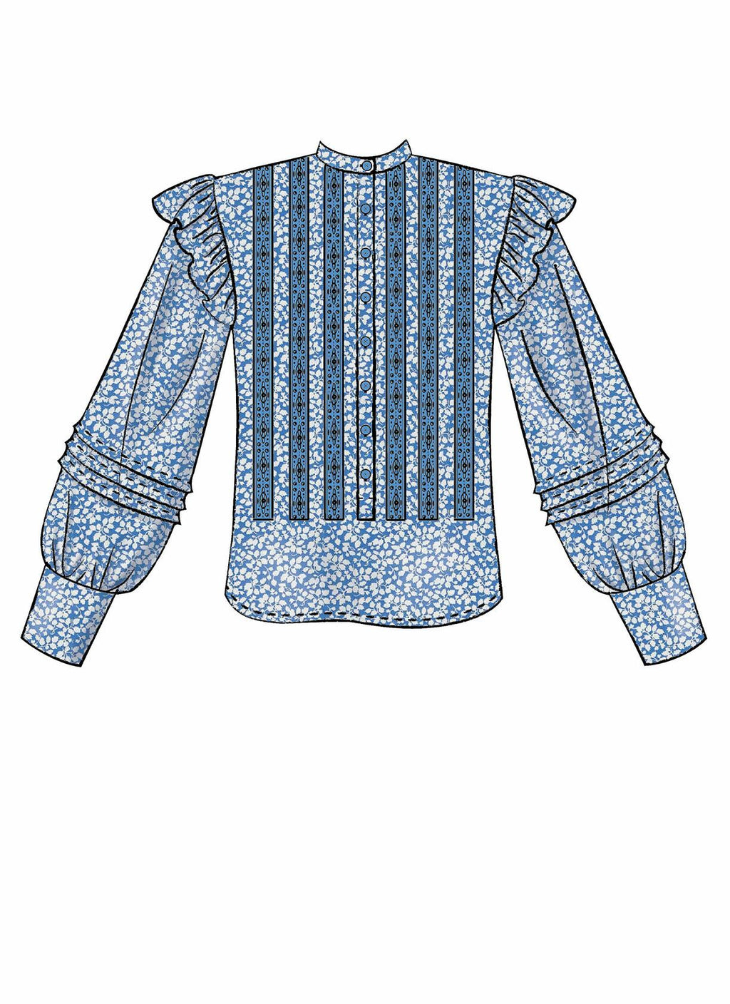 McCall Pattern Company McCall's Women's Long Sleeve Blouse, Romper, and Jumpsuit