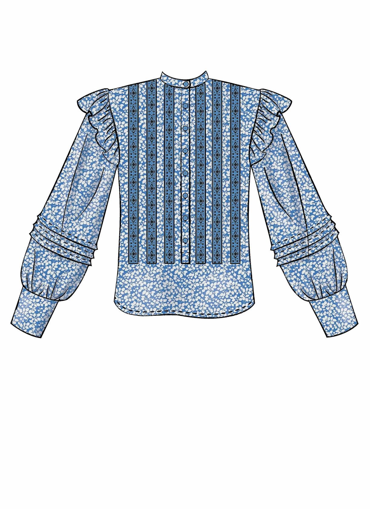 McCall Pattern Company McCall's Women's Long Sleeve Blouse, Romper, and Jumpsuit
