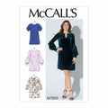 McCall Pattern Company McCall's Women's Flared Sleeve Pullover Dress Sewing