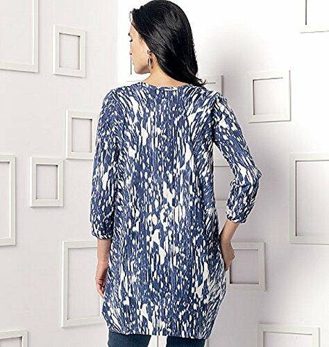 Vogue Patterns V9171 Misses' Side-Drape Tunic, Y (X-Small-Small-Medium)