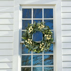 JINGHONG Eucalyptus Wreaths for Front Door 20 Inch Green Home Decor for Wall