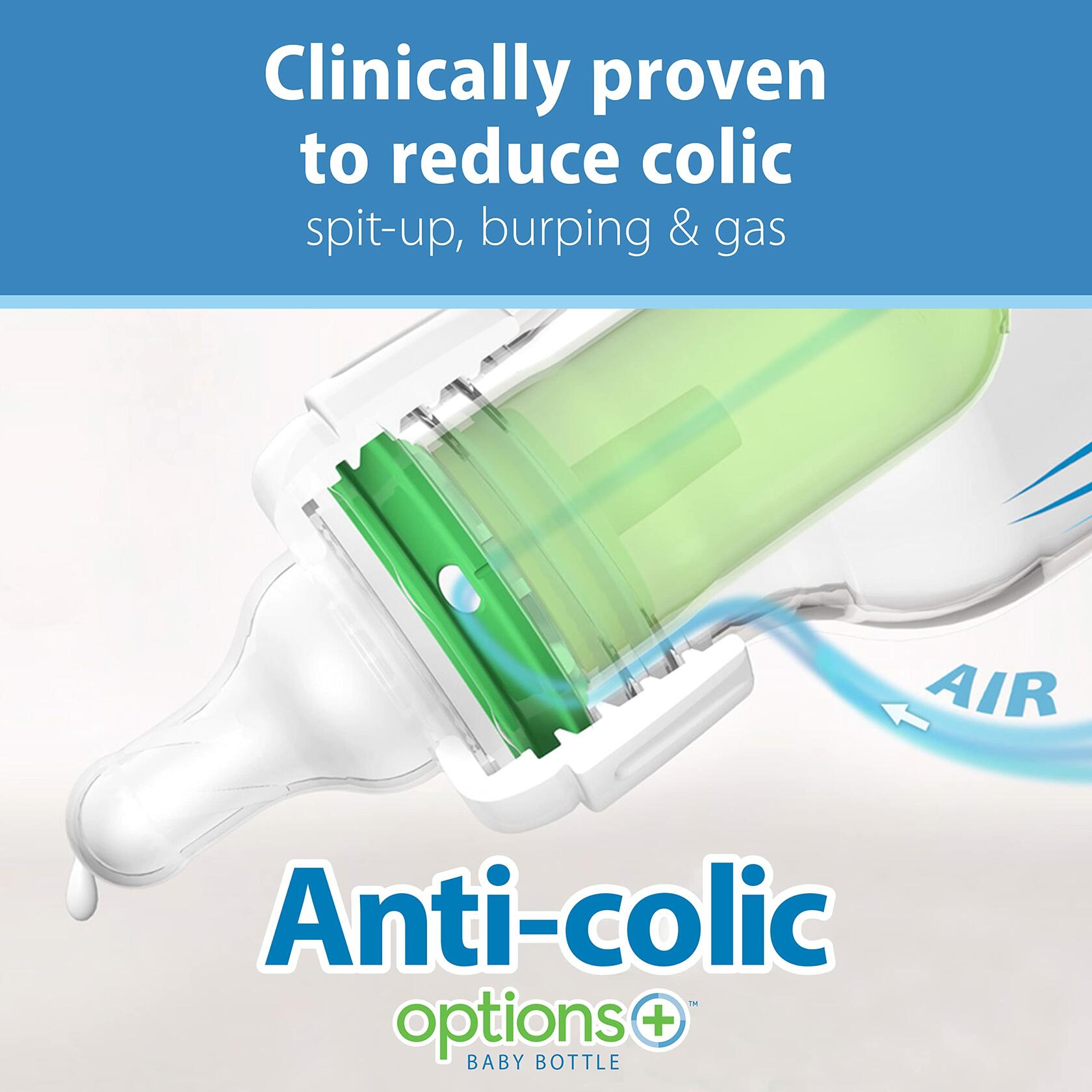4 PACK Dr. Brown's Anti-Colic Baby Feeding Set with Slow Flow Nipples, Travel