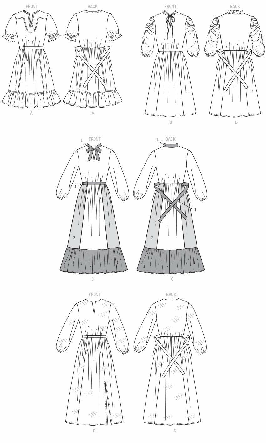 McCall's M7973, Sewing Pattern,Template, various, White