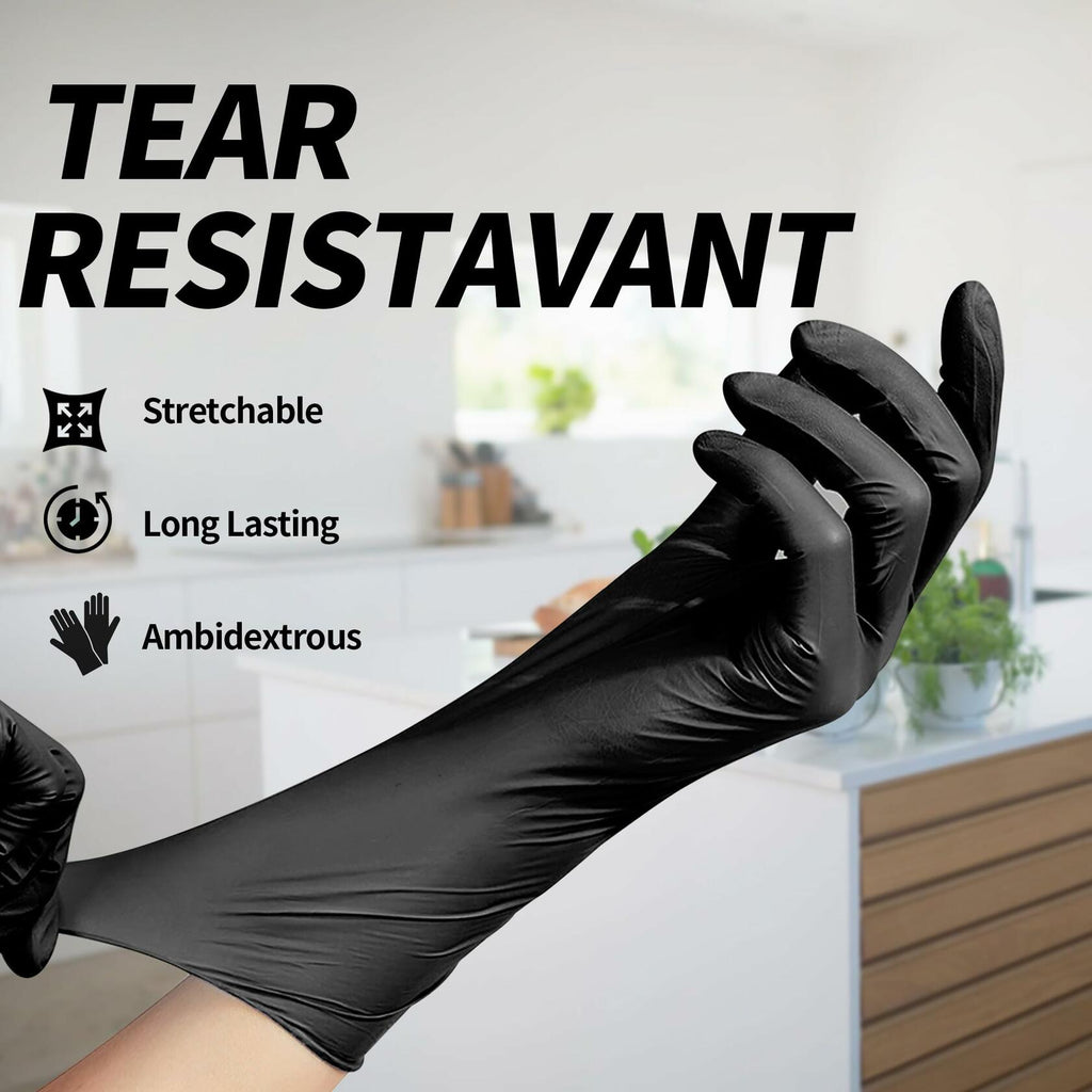 10 Packs Basic Disposable Medical Synmax Vinyl Exam Gloves- 4 mil Safty Glove