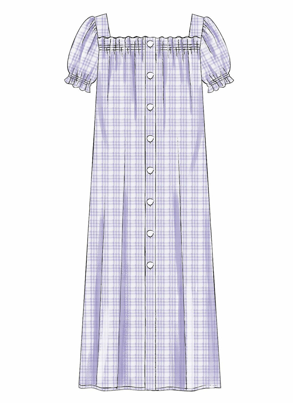 McCall's M7947Y Women's Square Neckline Dress Sewing Patterns, Sizes XS-M