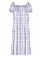 McCall's M7947Y Women's Square Neckline Dress Sewing Patterns, Sizes XS-M