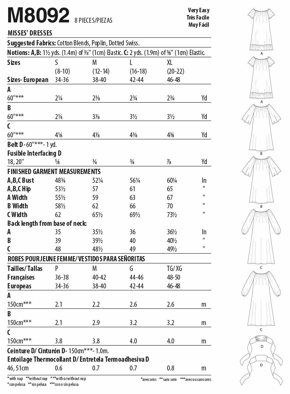 McCall Pattern S-M-L-XL