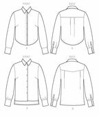 McCall Pattern Company McCall's Women's Button-Up Close Fitting Blouse Sewing