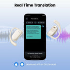 AI Translation Earbuds Real Time 164 Languages 80H Playtime Translator Ear Buds