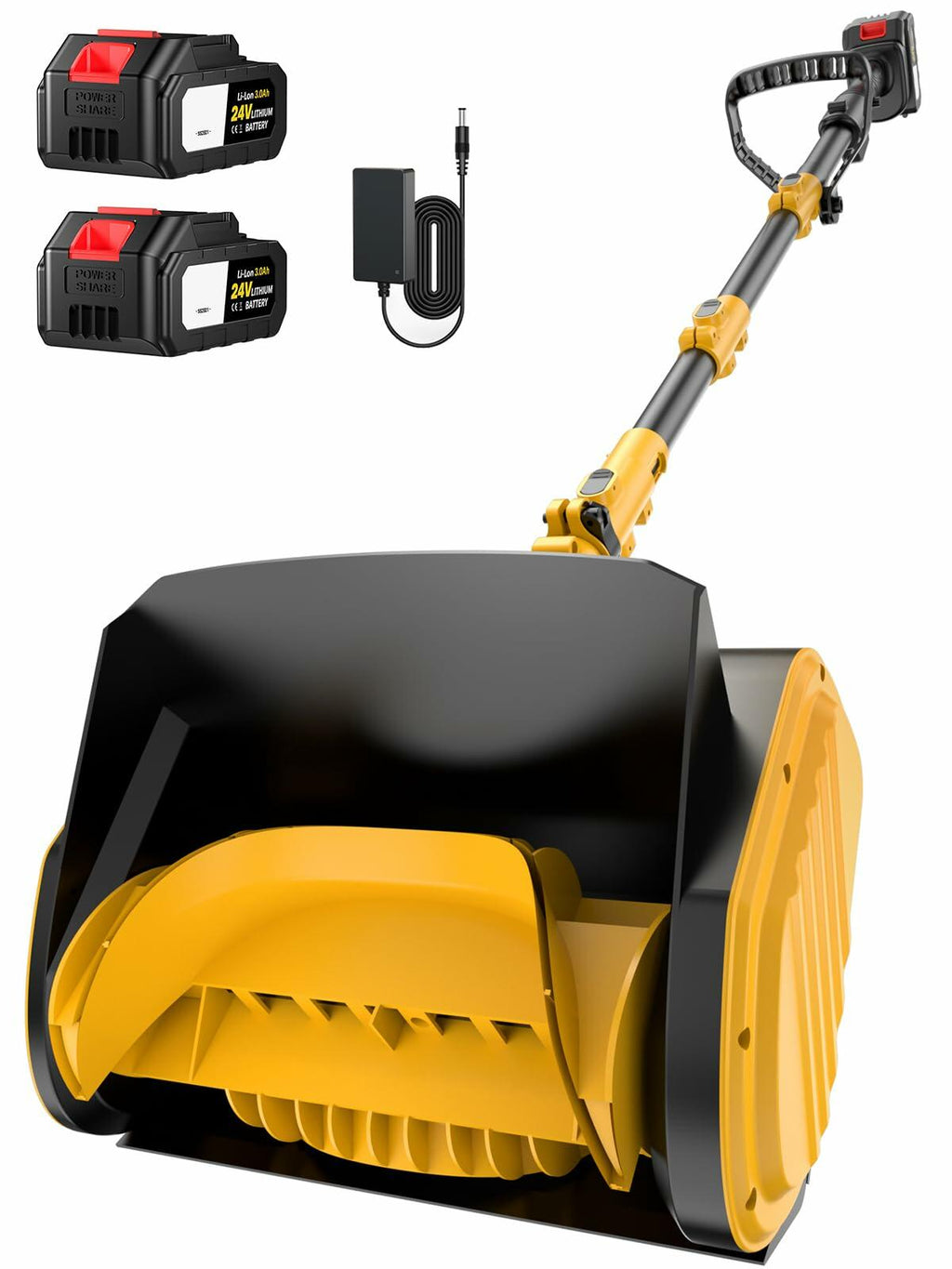 Krmspe Electric Snow Shovel, 21000RPM Cordless Snow Blower, 13" Snow Blower with