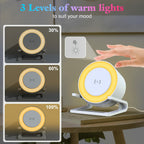 doopo Night Lights Bluetooth Speaker,Wireless Charger 15W with Phone Holder,