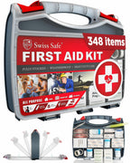 Swiss Safe 2-in-1 First Aid Kit for Car, 348 Pcs, Travel & Home, Businesses -
