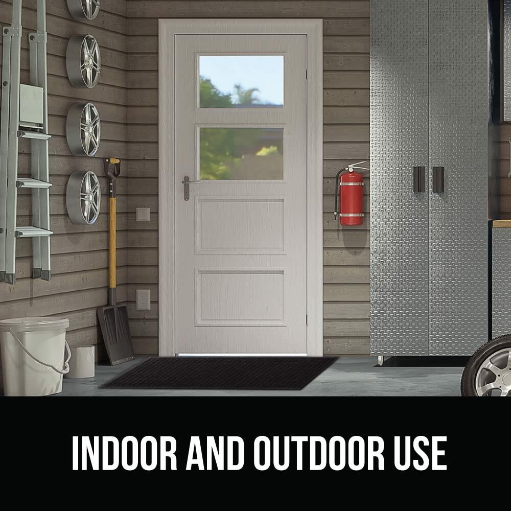 GORILLA GRIP Front Door Mat, 35x23, Indoor Outdoor Ultra Absorbent HydroAbsorb