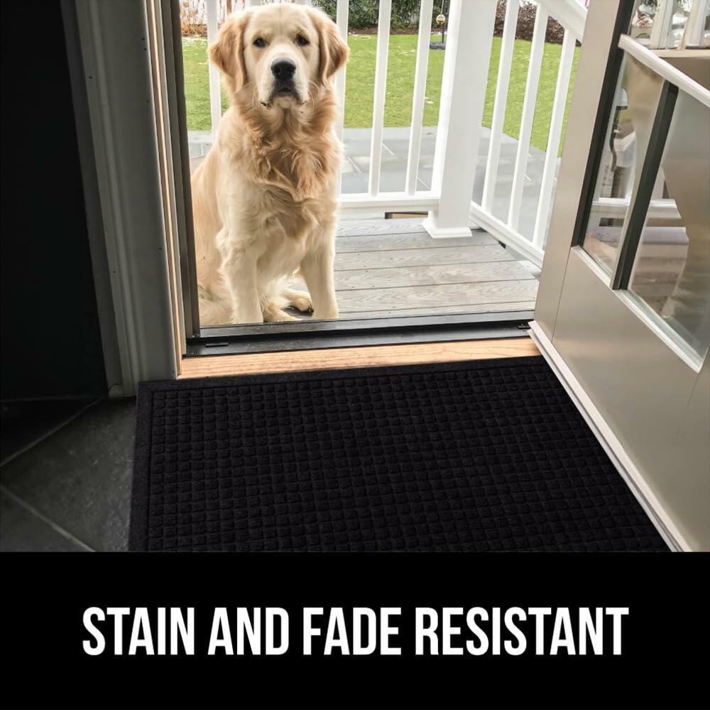 GORILLA GRIP Front Door Mat, 35x23, Indoor Outdoor Ultra Absorbent HydroAbsorb